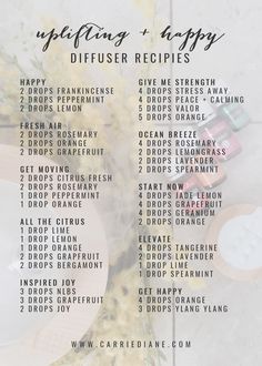 Uplifting Diffuser Blends, Doterra Diffuser Blends, Magia Das Ervas