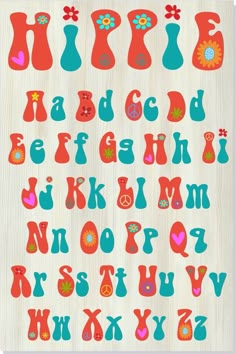 the alphabet is made up of different shapes and sizes