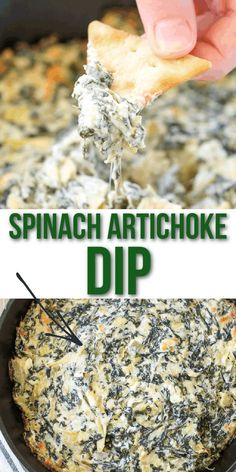 spinach artichoke dip in a bowl Simple Spinach Artichoke Dip, Artichokes Dip, The Best Spinach Artichoke Dip, Spinach Artichoke Dip Easy, Baked Spinach Artichoke Dip, Best Spinach Artichoke Dip, Party Sides, Spinach Artichoke Dip Recipe, Artichoke Dip Recipe