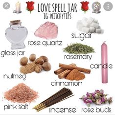 Love Jar Witchcraft, How To Make A Love Spell Jar, Witchy Love Spells, Love Spell Jars Witchcraft, Lust Spell Witchcraft, Self Love Jar Spell, Relationship Spell Jar, Love Spells Jar, Love Spell Jar For Specific Person