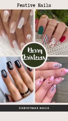 Get your Festive nails ON this season! Beauty Hacks, Gift Box, Christmas Gifts, Nail Art