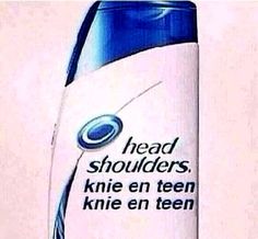 an advertisement for head shoulders on a white background