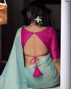 Blouses Designs Latest, Sleeveless Blouse Designs, Saree Blouse Styles, Cotton Blouse Design, Domestic Bliss, Backless Blouse Designs, New Saree Blouse Designs, Traditional Blouse Designs, Latest Model Blouse Designs