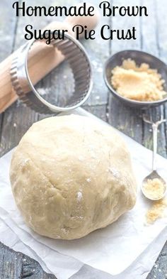 the homemade brown sugar pie crust is ready to be baked