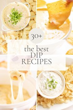 the best dip recipes for any type of appetizer or party, and they're delicious