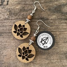 Designed, laser cut and made in our Wiltshire workshop. Overall earring length (including hook) is 6cm.  Posted safely and quickly via Royal Mail in plastic free, fully recyclable packaging ♻️ Lotus Yoga, Wenge Wood, Hippie Earrings, Recyclable Packaging, Le Crochet, Recycled Packaging, Lotus Flower, Plastic Free, Royal Mail