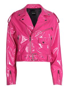 DORE Patent Leather Jacket – ZCRAVE Patent Leather Jacket, Vinyl Clothing, Womens Biker Jacket, Satin Blazer, Chic Leather, Stage Costume, Wool Blend Jacket, Denim Blazer, Leather Biker Jacket