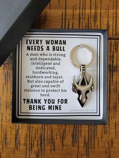 Looking for the perfect gift for the man in your life?  This sturdy stainless steel bull pendant will tell him just how you feel about him.  Available as a keychain or as a necklace with a 23" stainless stee box chain.  Comes packaged ready for gifting in a 3.5" by 3.5" box. Bull 1.75" Keyring 1" Stainless Steel Box Chain 23" Bull Pendant, Love Birthday, Keychain Necklace, Mens Keychains, Gift For Husband, Birthday Love, Stainless Steel Pendant, Box Chain, Necklace Gift