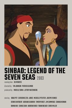 the poster for sinba and legend of the seven seas