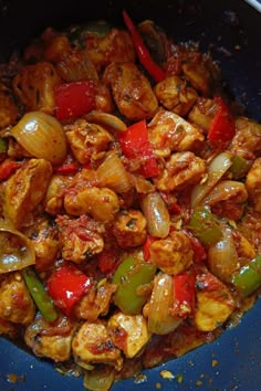 the food is prepared and ready to be eaten in the pot on the stove top