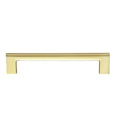 a brass cabinet handle on a white background