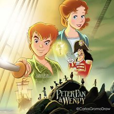 peter and wendy poster from the animated movie peter and wendy