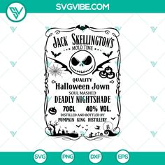 the jack skellington's poster for halloween