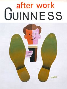 a poster with the words after work guinness on it