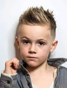 Boys Faux Hawk, Fohawk Haircut, Kids Hairstyles Boys, Toddler Haircuts