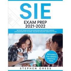 the book cover for sie exam prep 2021 - 2022