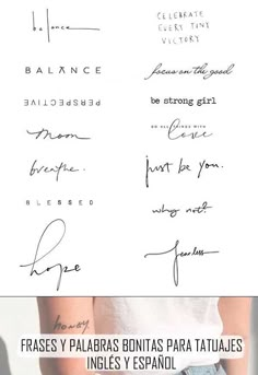 the back side of a woman's white shirt with handwriting on it and an image of