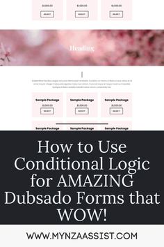 Create beautiful Dubsado proposals that will wow potential prospects. Use these conditional logic toolkits to show you how to create onbrand Dubsado forms. #dubsado #proposals #clientrelationships #crm #dubsadosetup