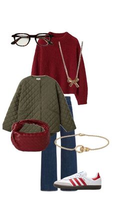 Cozy Fall Outfits Aesthetic, Cute Fall Outfits Aesthetic, Fall Outfits Cute, Aesthetic Fall Outfits, Fall Outfits Aesthetic, Burgundy Outfit, Look Office, Look Adidas, Aesthetic Cozy