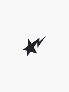 two black stars on a white background, one is upside down and the other has an arrow