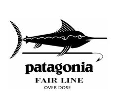 the logo for patagonia's fair line over dosee, which is located in