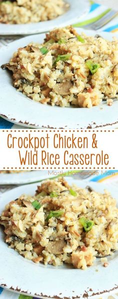 crockpot casserole and wild rice casserole are the perfect side dish