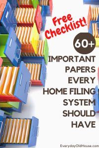 an advertisement for the home filing system is shown in this advertiser's image