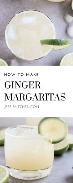 how to make ginger margaritas