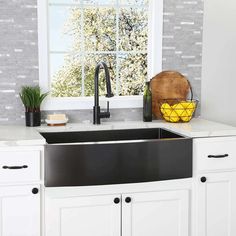 the kitchen sink is clean and ready to be used for cleaning up in the house