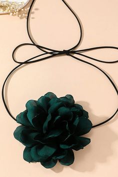 Brinny Oversized Floral Collar Necklace - Elegant Vacation Accessory in White, Red, Purple, Pink, Grey, Green, and Blue – Acmefun Floral Necktie, Vacation Accessories, Collar Choker, Necklace Elegant, Floral Necklace, Choker Collar, Grey Green, Green And Blue, Collar Necklace