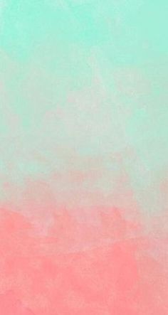 an abstract painting with pink and green colors