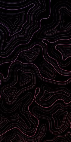 an abstract black and pink background with wavy lines