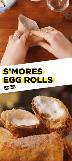 S'mores Lovers - We Just Made The Ultimate S'moresDelish Smores Dessert, No Egg Desserts, Egg Roll Recipes, S'mores, Egg Roll, Köstliche Desserts, Egg Rolls, How Sweet Eats, S Mores