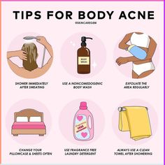 Struggling with body acne? Discover essential tips for clearer skin, including exfoliation techniques, pillow care, and more. This guide, from skincaregem on Instagram, provides practical solutions to reduce body breakouts and improve skin health. Follow for expert advice and effective skincare routines to tackle body acne with confidence. Exfoliation Tips, Shein Beauty, Body Breakouts, Foot Soaks, Acne Tips, Body Acne