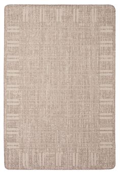 a beige rug with white lines on it