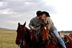 a man and woman riding on the back of brown horses in an open field with text that reads, life is worth your makes perfect sense you're my best friend