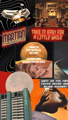 collage of movie posters and advertisements with the title'take it easy for a little while '