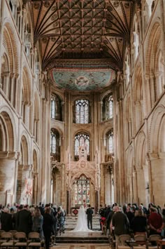 Peterborough Cathedral wedding venue with classic and traditional wedding Suzanne Neville Wedding Dress, Peterborough Cathedral, Wedding Cermony, Cathedral Wedding Dress, Stained Glass Windows Church, Suzanne Neville