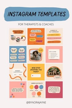 Social Media Templates by Penny Social Media Psychology, Instagram Infographic, Carousel Post, Instagram Feed Planner, Instagram Square, Social Media Kit, Social Workers, Instagram Branding, Health Design