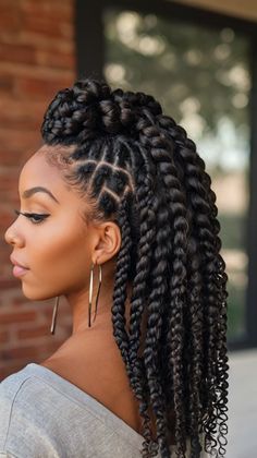 braids hairstyles updo black women Braided Updo For Black Women, Side Braids Hairstyles, Braids Easy Hairstyles, Updo Side