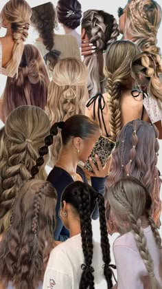 Hair inspo Aesthetic Haircolor, Casual Hairstyles For Long Hair, Curled Hairstyles For Medium Hair, Two Braid Hairstyles, Y2k Hairstyles, Brown Hair Looks