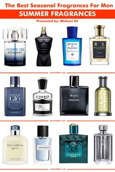 The 17 Best Men's Fragrances For Summer 2023 That Smell Amazing! | Michael 84 Summer Perfume, Fragrances For Men, Fragrance Cologne, Perfume Collection Fragrance, Summer Fragrance