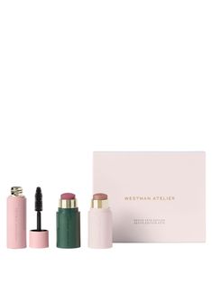 Westman Atelier Petite Fête Edition | VIOLET GREY Highlight Stick, Makeup Gift Set, Westman Atelier, Surratt Beauty, Baby Cheeks, Eye Palettes, Stick Highlighter, Blush Stick, Tom Ford Beauty