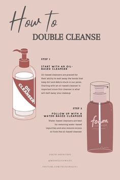 azigmar Beauty Skin Quotes, Double Cleanse, Skin Aesthetics, Oil Based Cleanser, Heavy Makeup, Double Cleansing