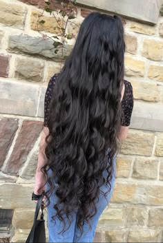 Super Long Curly Hair, Long Black Mermaid Hair, Extra Long Thick Hair, Very Long Black Hair, Long Thick Black Hair Aesthetic, Long Layered Curly Hair, Extremely Long Curly Hair, Long Curly Haircuts, Black Wavy Hair