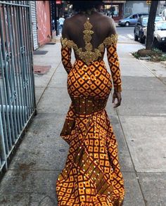 Ankara Prom Dress, African Inspired Fashion