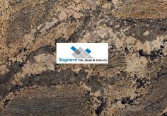 a granite counter top with the logo sognere tile & stone co on it