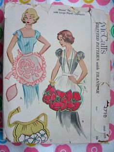 an old fashion sewing pattern from the 1950's