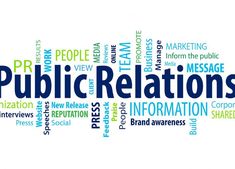 the word public relationss is shown in many different languages