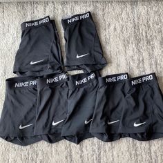 Black Nike Pro Shorts Nikie Pro Shorts, Nike Pro Shorts And Bra Set, Nike Pro Shorts Colors, Clothes. Nike Pro, Nike Spandex Shorts, Shorts Nike Pro, Nike Pro Spandex Shorts Orange, Black Nike Pros, Nike Spandex